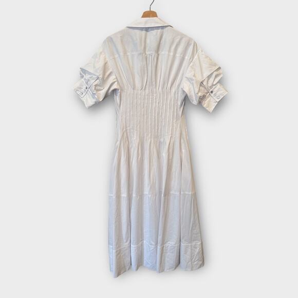 Cinq à Sept Monty Pleated Midi Dress Size 8 - Picture 6 of 13